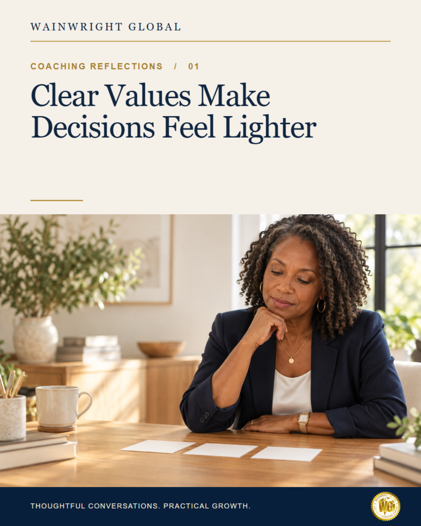 Clear Values Make Decisions Feel Lighter